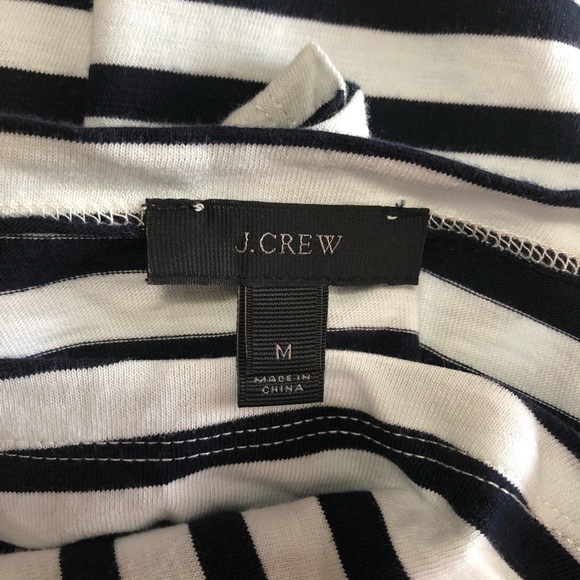 J. Crew Boat Neck Striped 3/4 Sleeve Tops - Picture 6 of 8